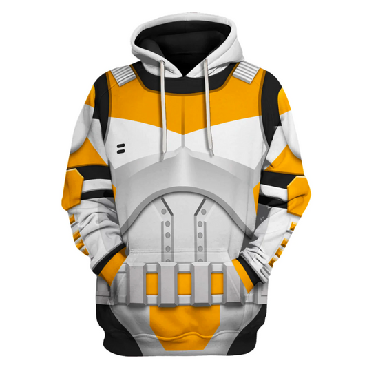 Starwars Hoodie Clone Trooper 212Th Attack Battalion Starwars Cosplay T-Shirt White Orange Unisex Adults - Trendy Gift For Men & Women