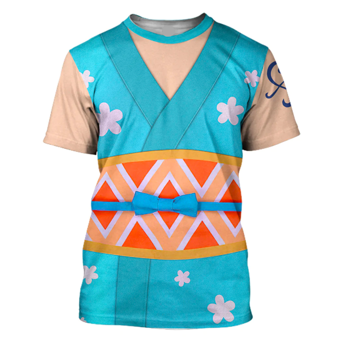 One Piece Hoodie One Piece Nami The Wano Country Arc Costume T-Shirt Blue Unisex - Trendy Gift For Men & Women