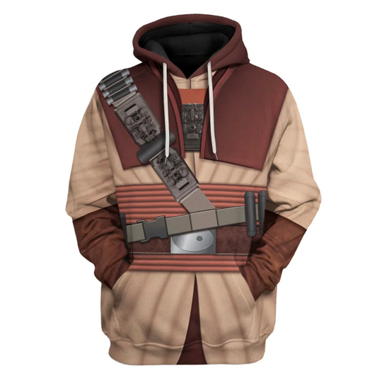 Starwars Hoodie Boushh Costume Starwars Cosplay T-Shirt Colorful Unisex Adults - Trendy Gift For Men & Women