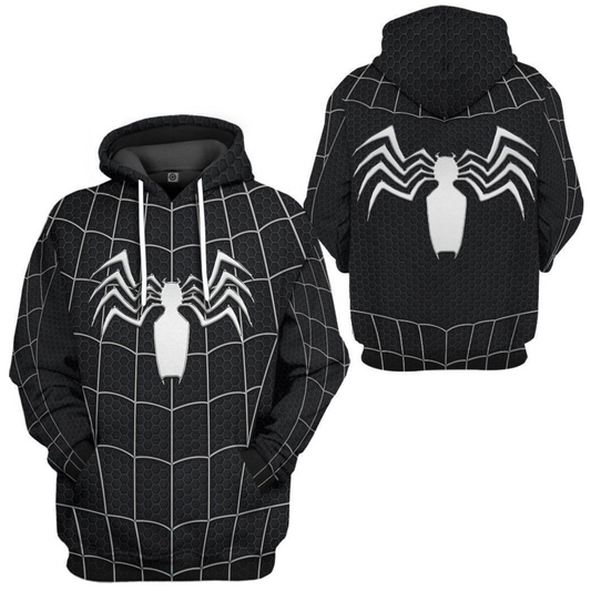 Spiderman Hoodie Marvel Spider Man Venom Costume T-Shirt Black Unisex - Trendy Gift For Men & Women