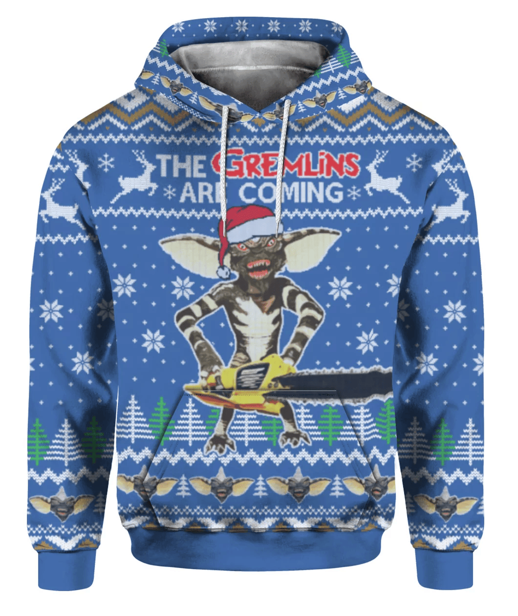 Gremlins Hoodie The Gremlins Are Coming Hoodie Blue Unisex