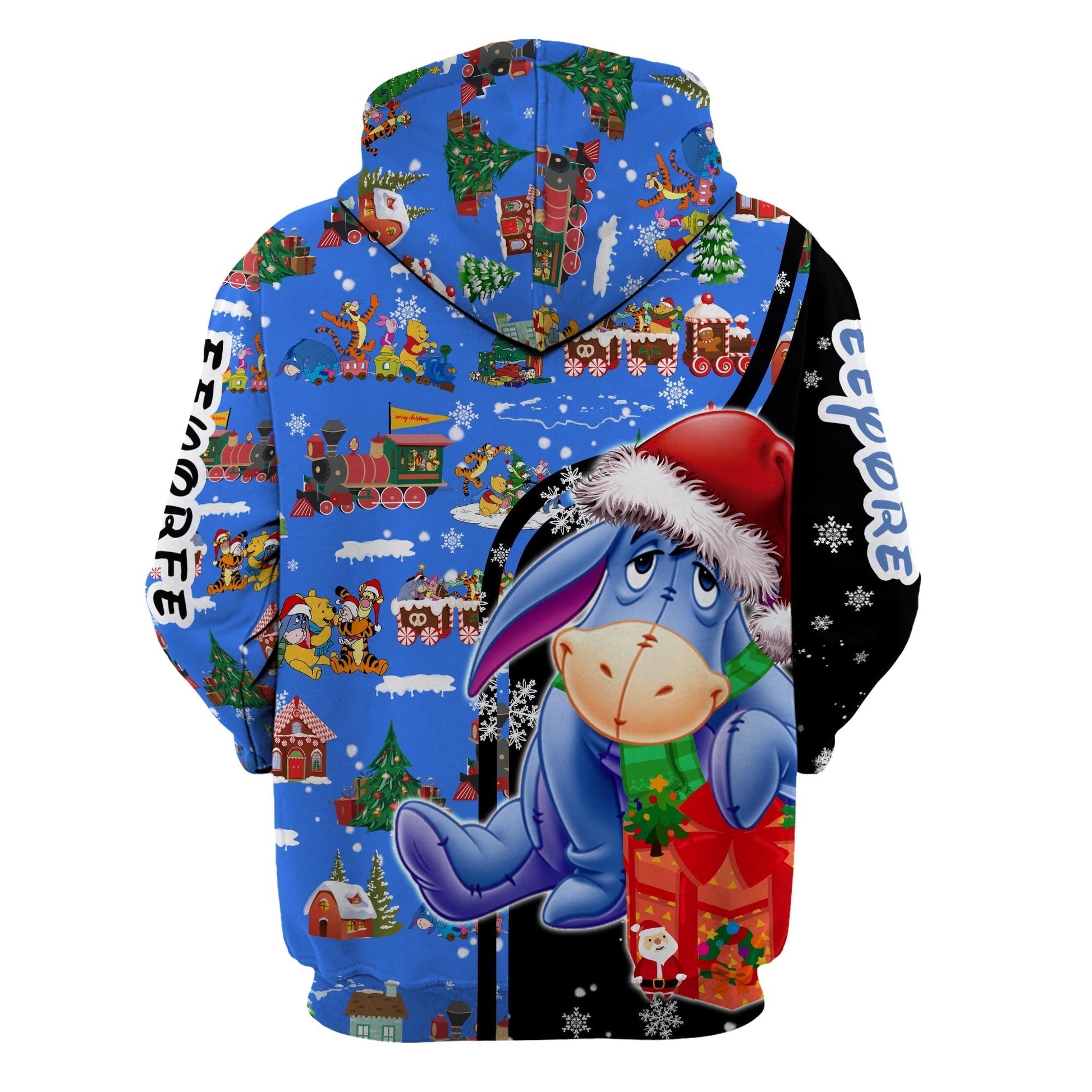  DN Christmas Hoodie Christmas Eeyore Christmas Eve Pattern Hoodie