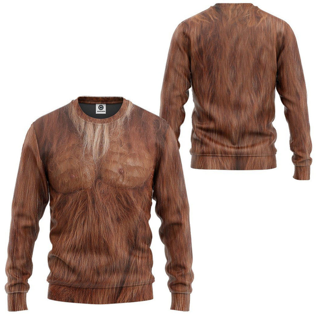  Bigfoot Costume Tshirt Hoodie Apparel