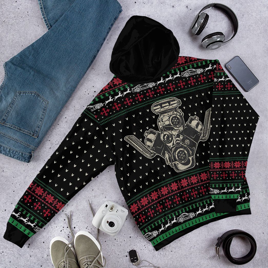  Drag Racing Christmas Custom Tshirt Hoodie Apparel