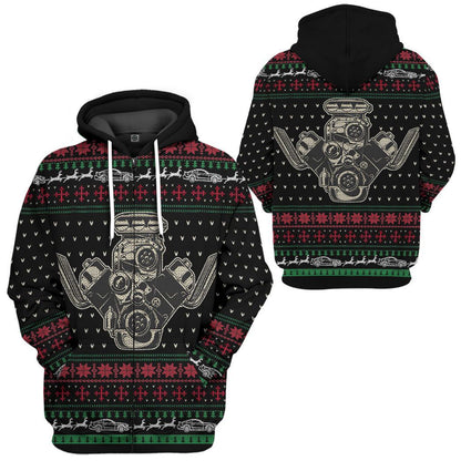  Drag Racing Christmas Custom Tshirt Hoodie Apparel