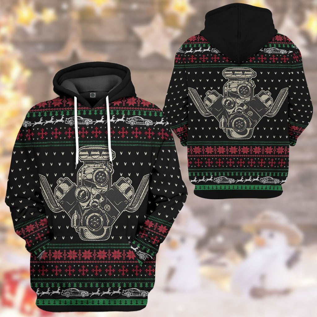 Drag Racing Christmas Custom Tshirt Hoodie Apparel