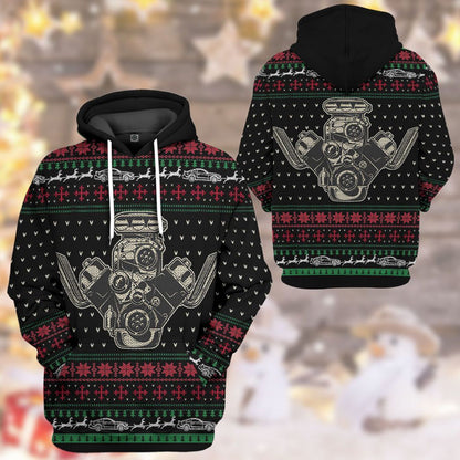  Drag Racing Christmas Custom Tshirt Hoodie Apparel