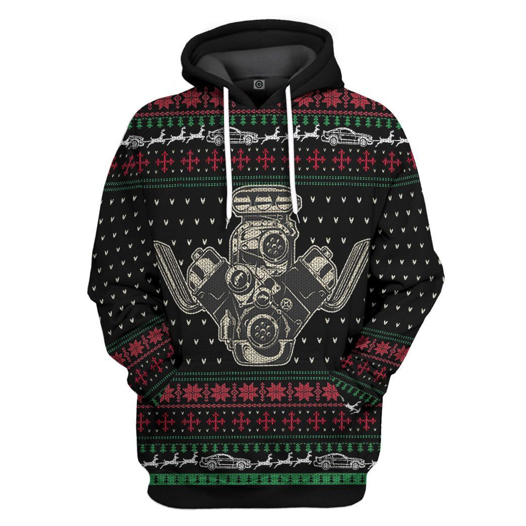  Drag Racing Christmas Custom Tshirt Hoodie Apparel