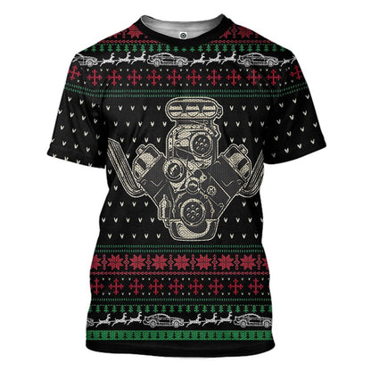  Drag Racing Christmas Custom Tshirt Hoodie Apparel
