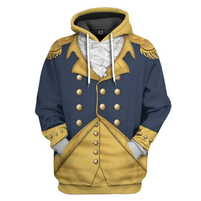  General George Washington Custom Hoodie Apparel