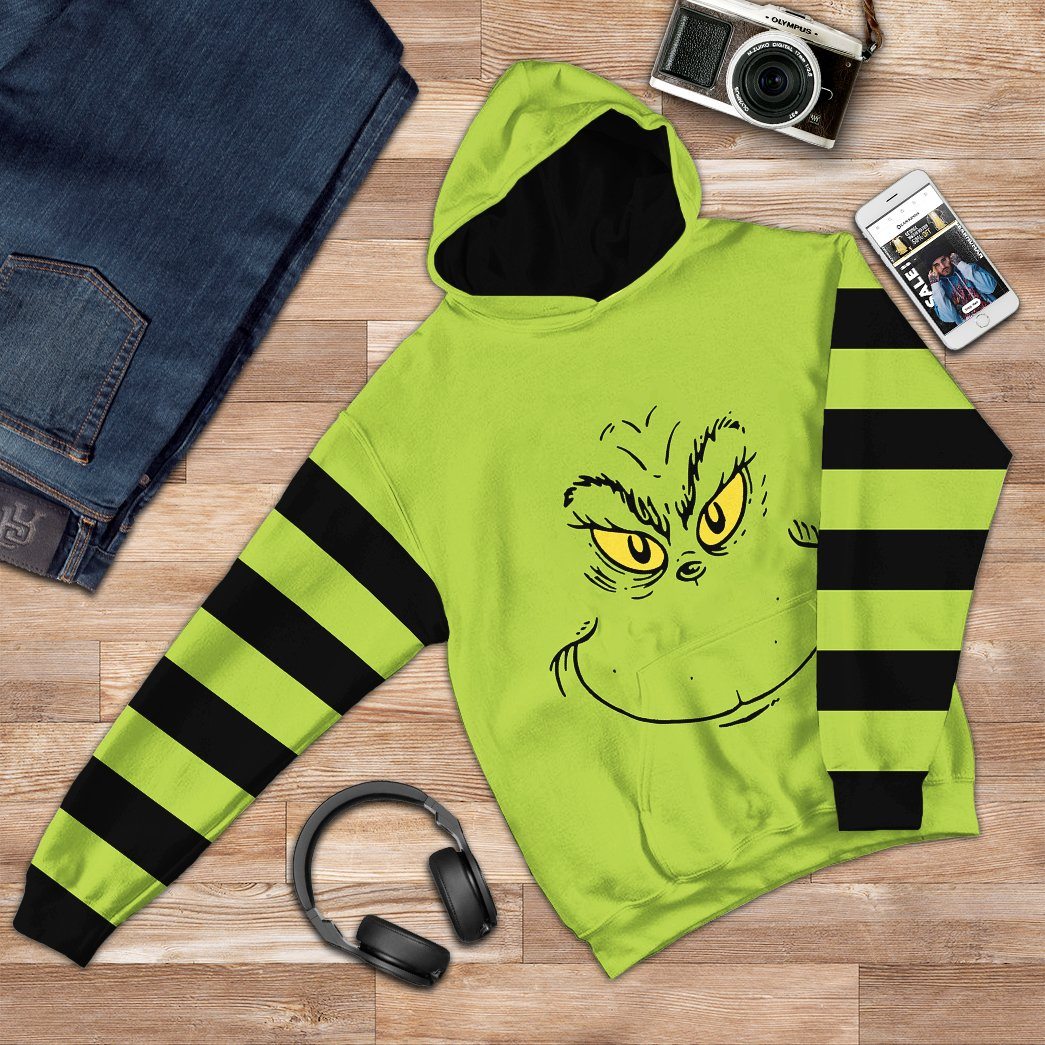  Grinch Stripes Tshirt Hoodie Apparel