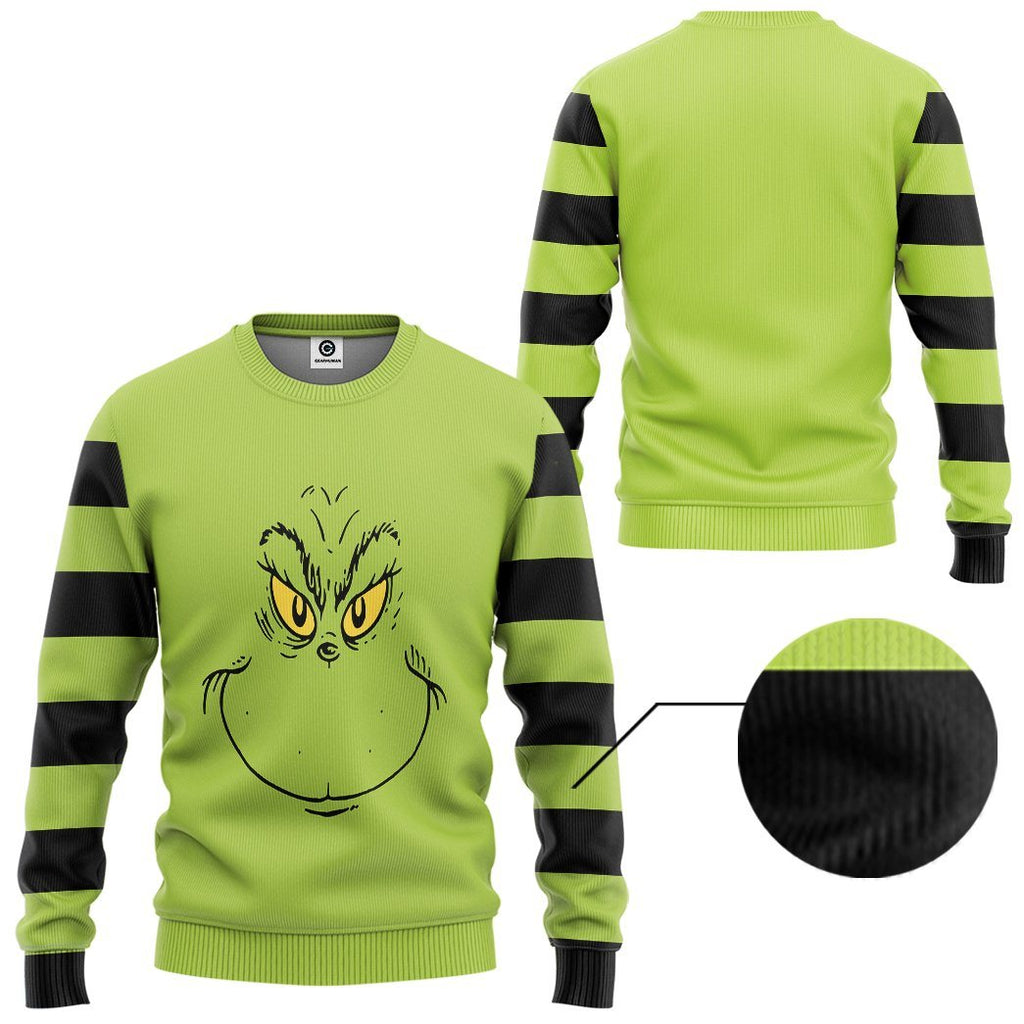  Grinch Stripes Tshirt Hoodie Apparel