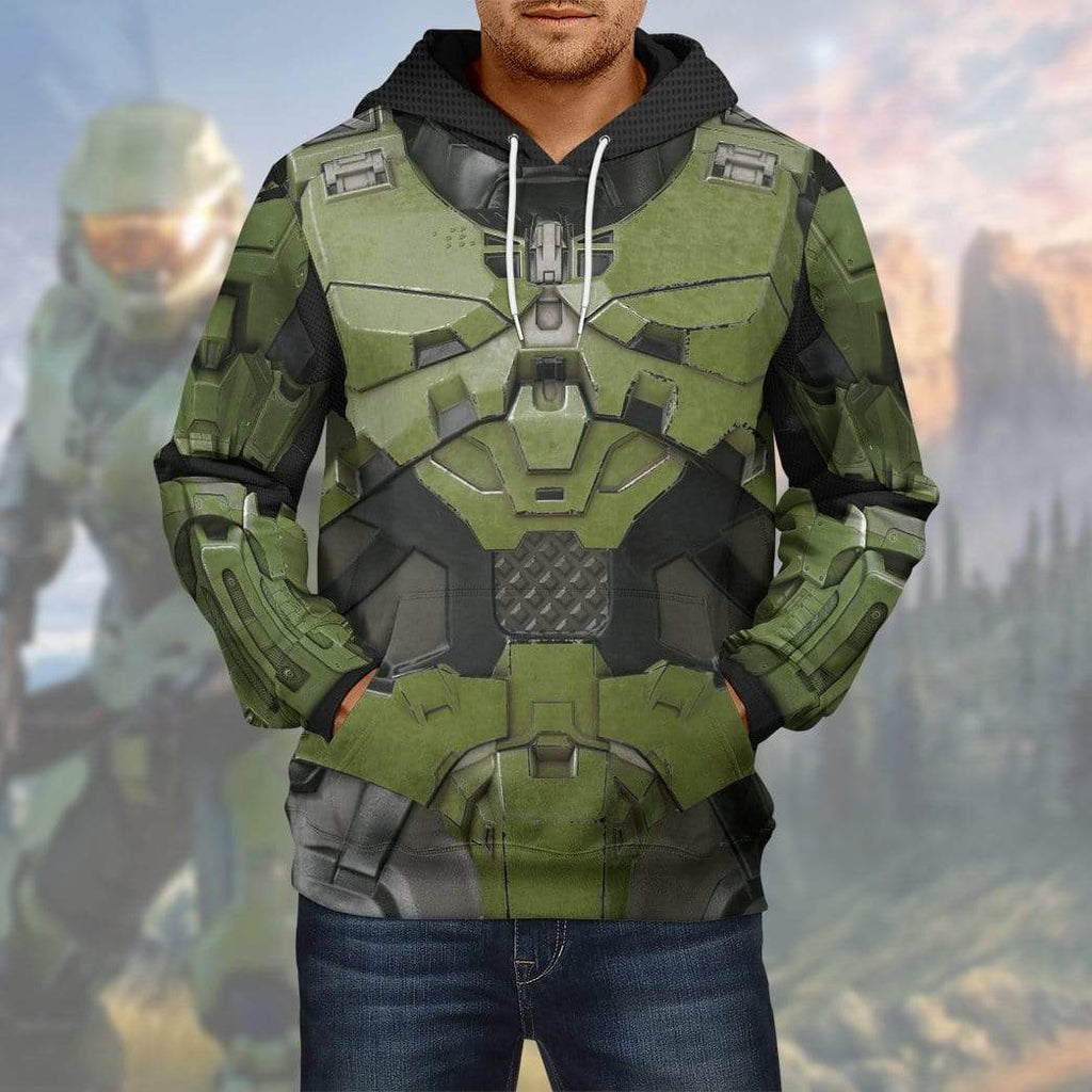  Halo Infinite Masterchief Cosplay Custom Hoodie Apparel