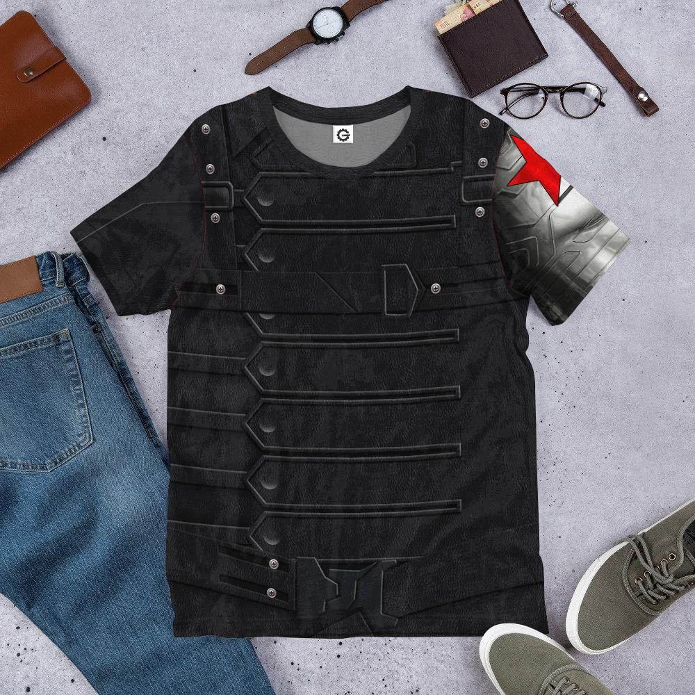  Marvel Bucky Barnes Winter Soldier Custom Tshirt Hoodie Apparel
