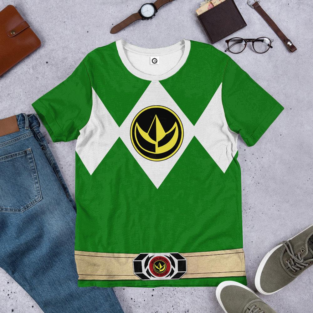  Mighty Morphin Power Ranger Green Tshirt Hoodie Apparel