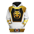  Mighty Morphin Power Ranger White Tshirt Hoodie Apparel