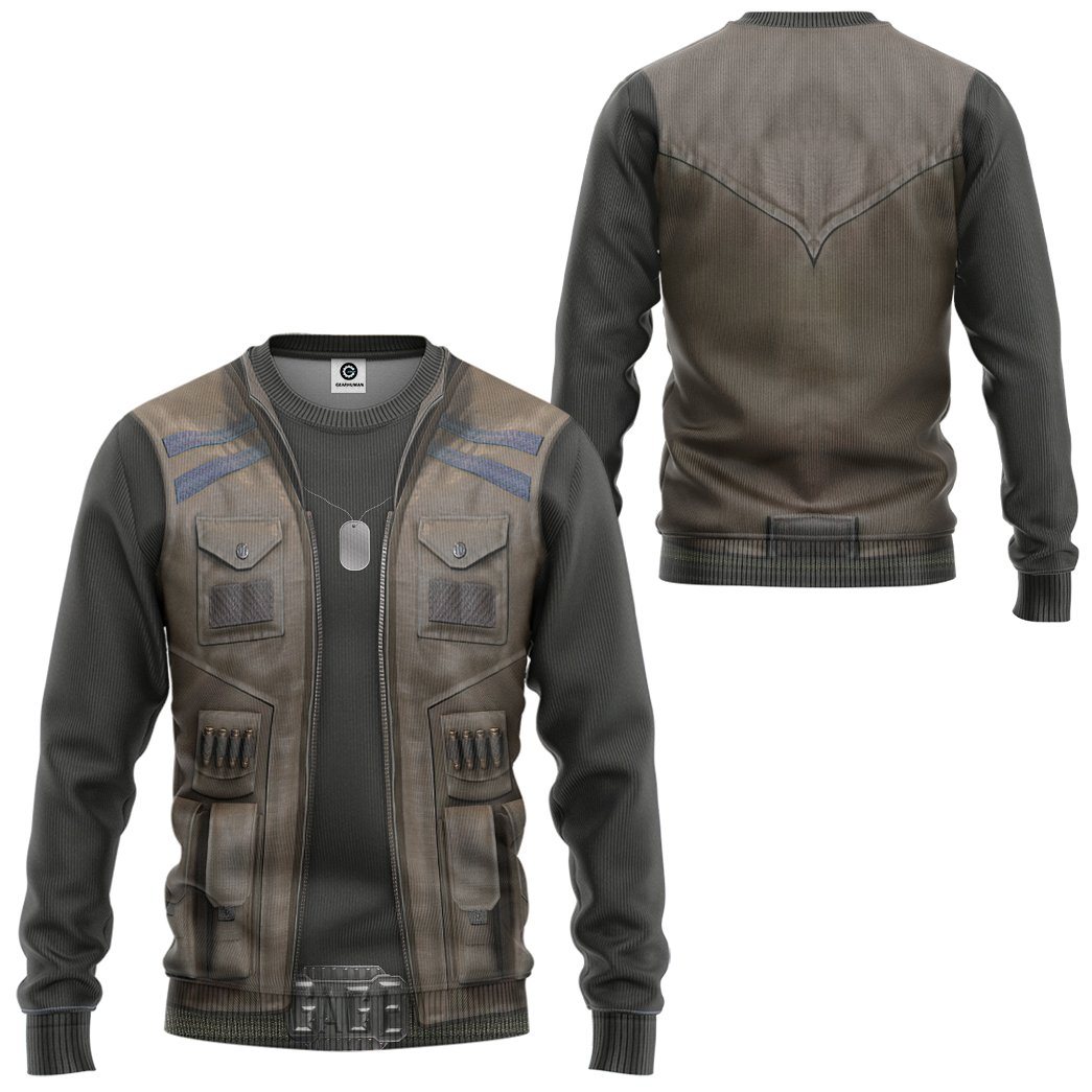  Mortal Kombat Johnny Cage Costume Tshirt Hoodie Apparel