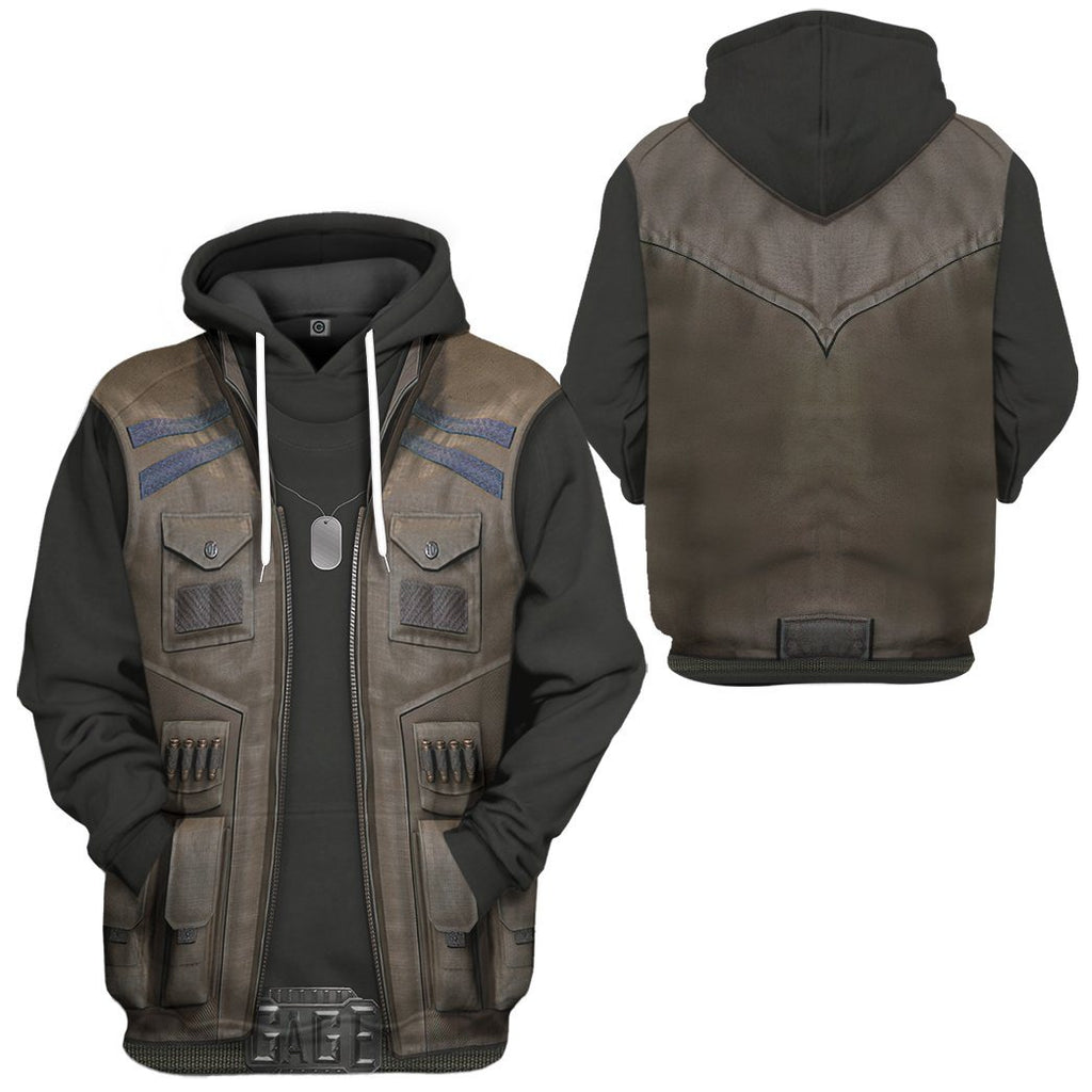  Mortal Kombat Johnny Cage Costume Tshirt Hoodie Apparel
