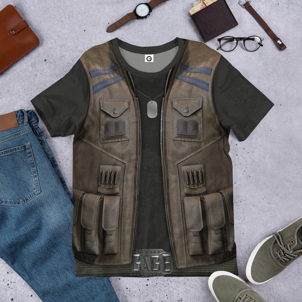  Mortal Kombat Johnny Cage Costume Tshirt Hoodie Apparel