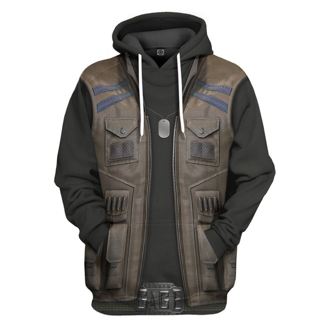  Mortal Kombat Johnny Cage Costume Tshirt Hoodie Apparel