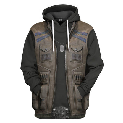  Mortal Kombat Johnny Cage Costume Tshirt Hoodie Apparel