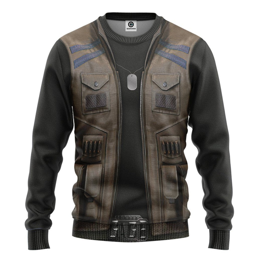  Mortal Kombat Johnny Cage Costume Tshirt Hoodie Apparel