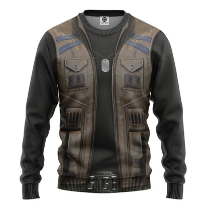  Mortal Kombat Johnny Cage Costume Tshirt Hoodie Apparel