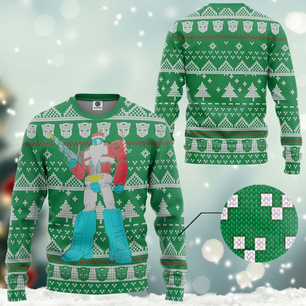  Optimus Prime Ugly Christmas Sweater Custom Tshirt Hoodie Apparel