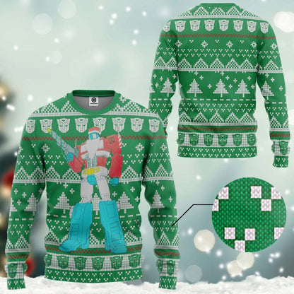  Optimus Prime Ugly Christmas Sweater Custom Tshirt Hoodie Apparel