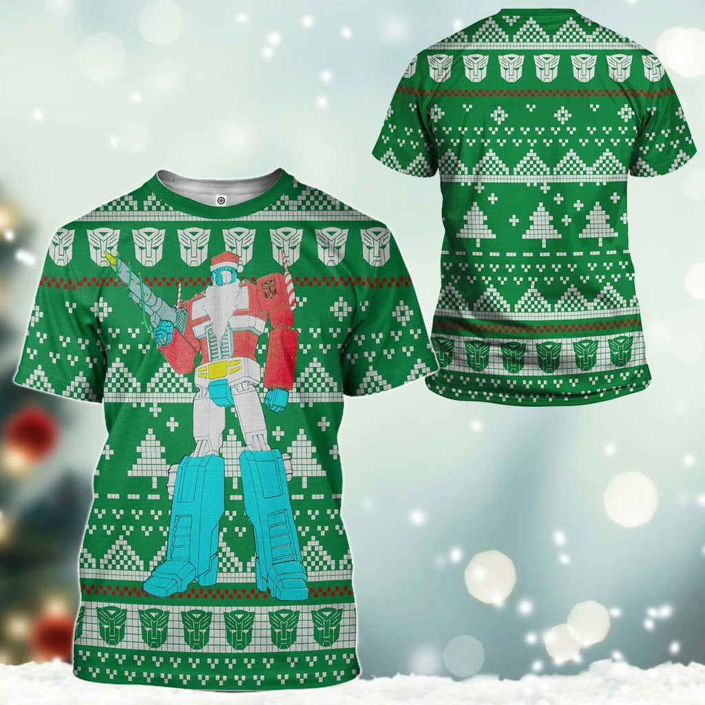  Optimus Prime Ugly Christmas Sweater Custom Tshirt Hoodie Apparel