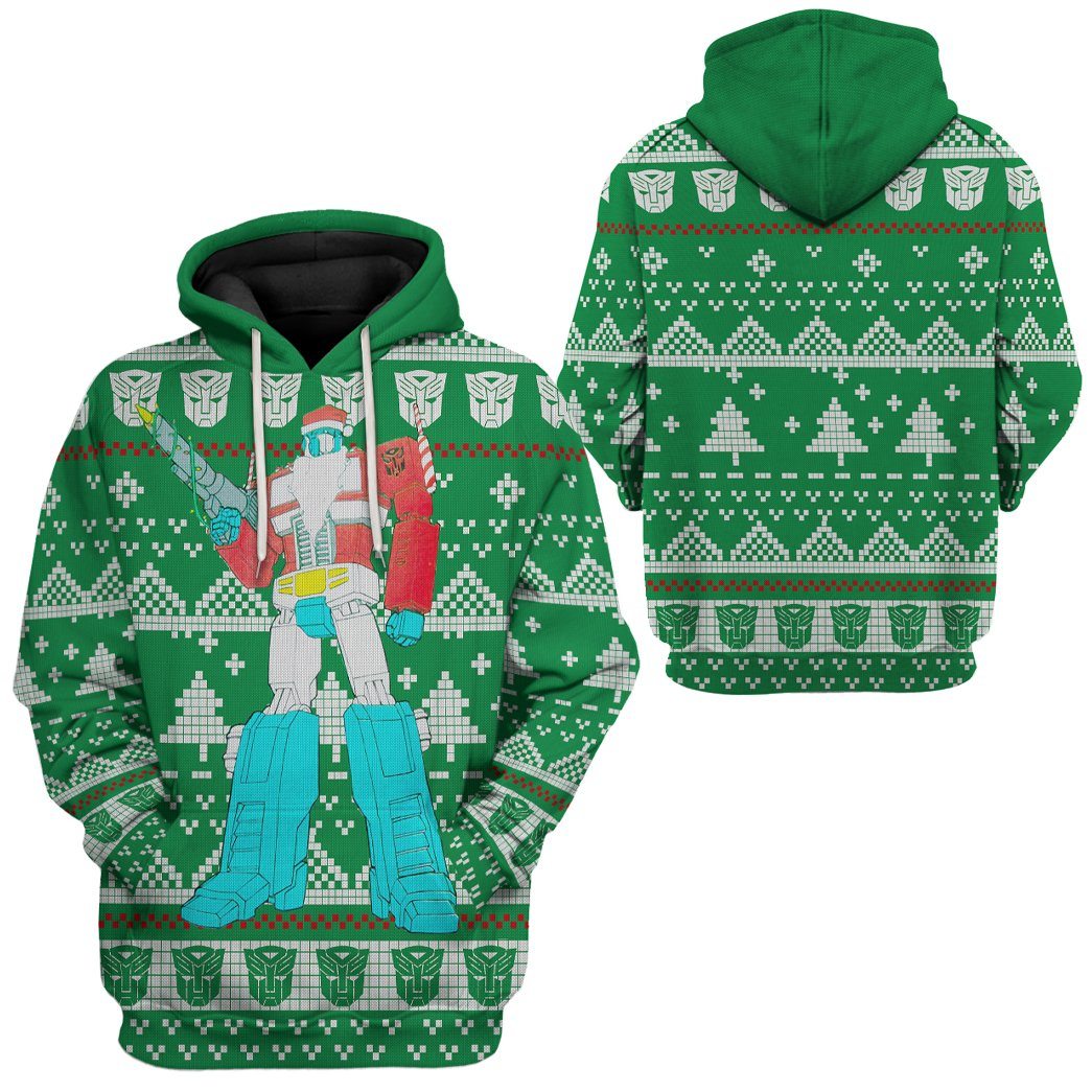  Optimus Prime Ugly Christmas Sweater Custom Tshirt Hoodie Apparel