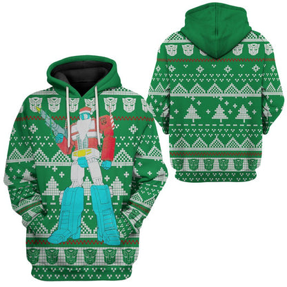  Optimus Prime Ugly Christmas Sweater Custom Tshirt Hoodie Apparel
