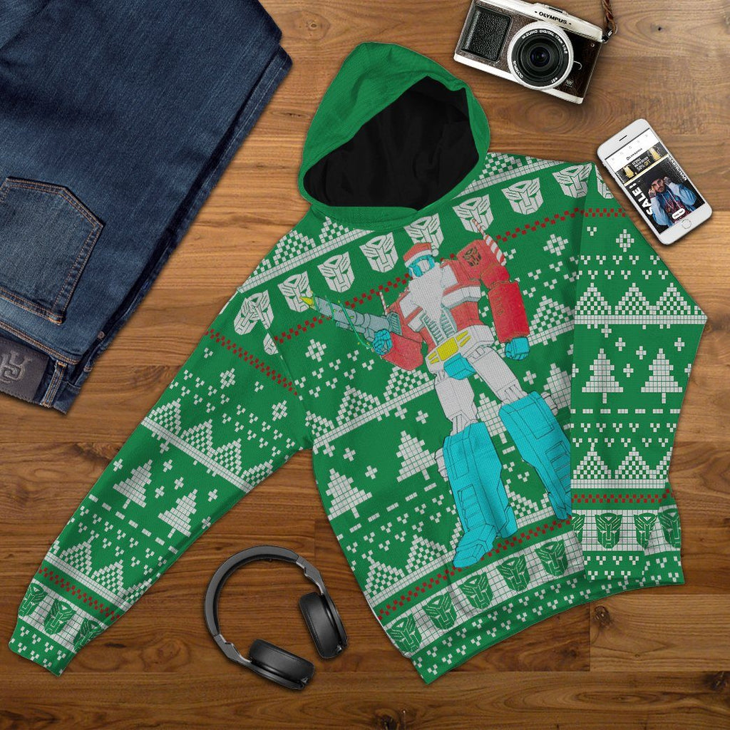  Optimus Prime Ugly Christmas Sweater Custom Tshirt Hoodie Apparel