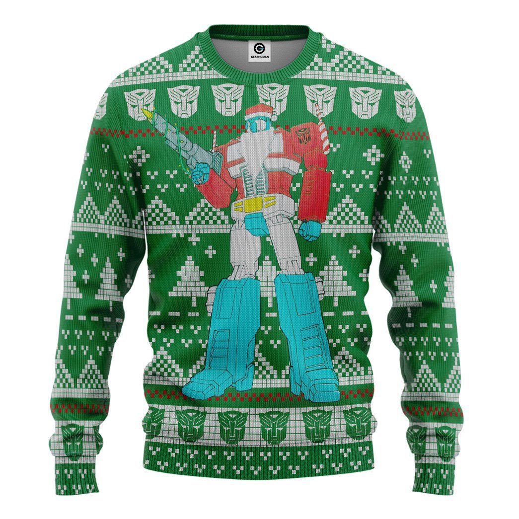  Optimus Prime Ugly Christmas Sweater Custom Tshirt Hoodie Apparel