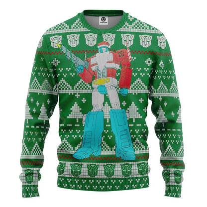  Optimus Prime Ugly Christmas Sweater Custom Tshirt Hoodie Apparel
