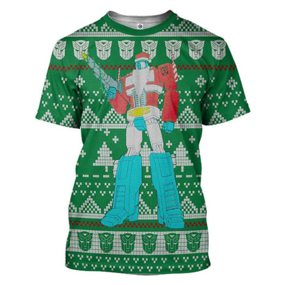  Optimus Prime Ugly Christmas Sweater Custom Tshirt Hoodie Apparel