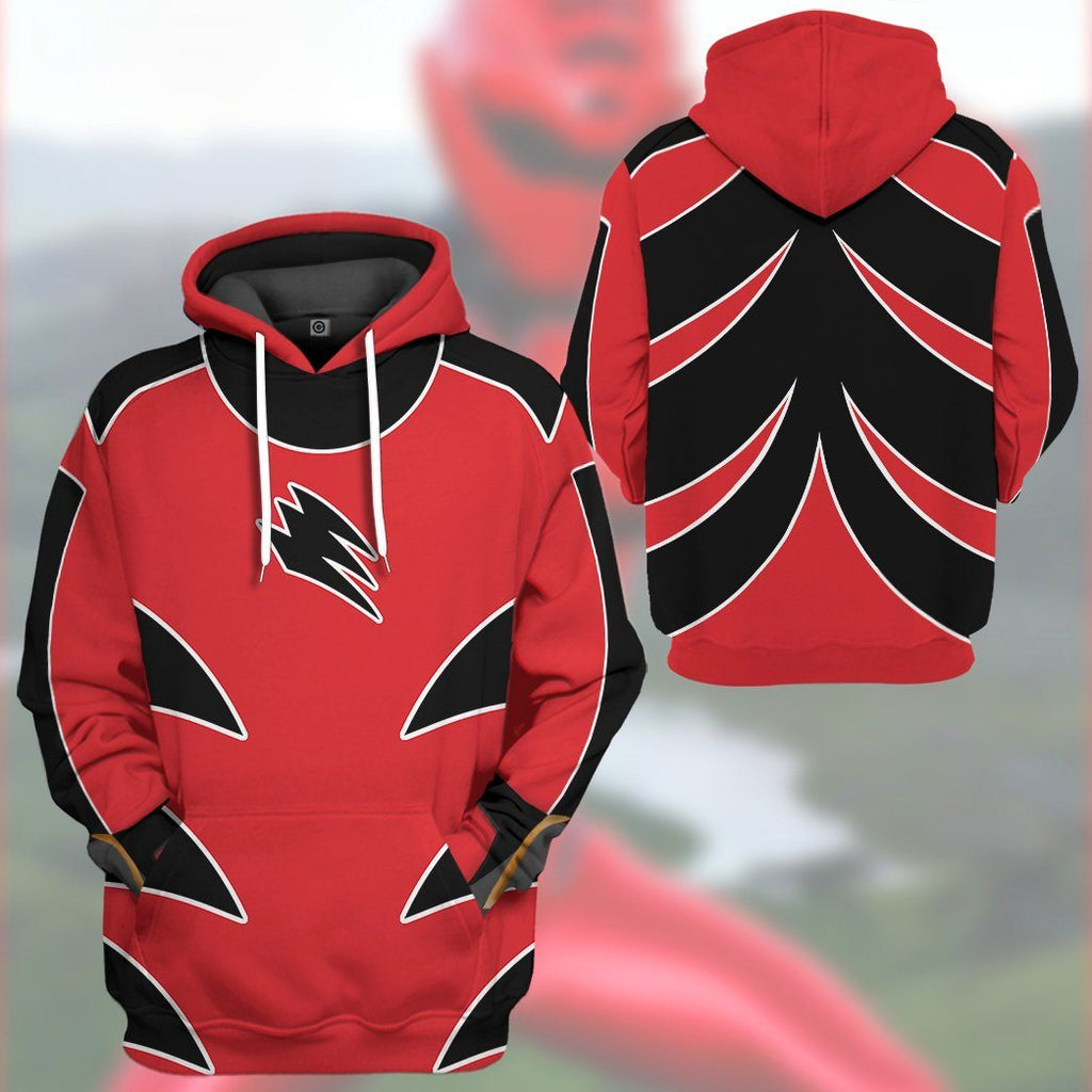  Power Ranger Jungle Fury Red Ranger Tshirt Hoodie Apparel