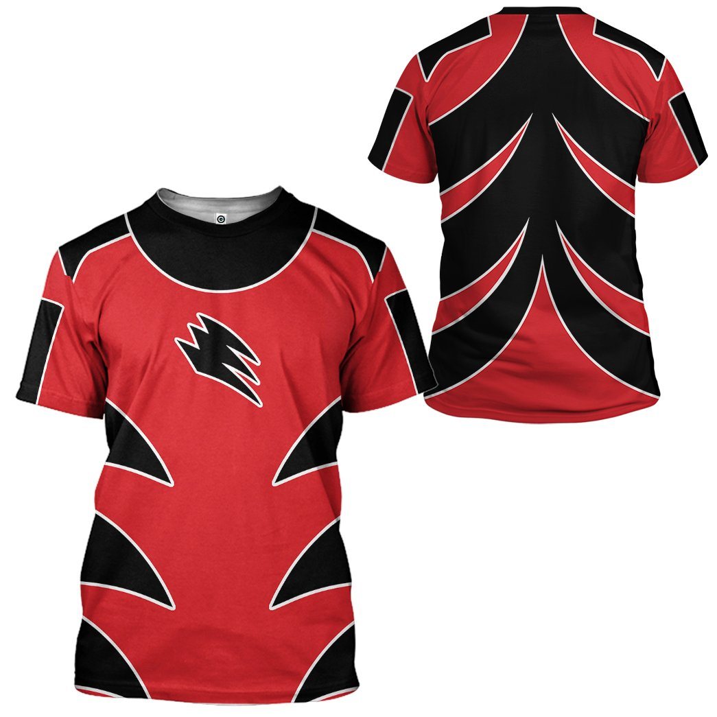 Power Ranger Jungle Fury Red Ranger Tshirt Hoodie Apparel