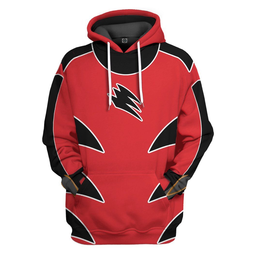  Power Ranger Jungle Fury Red Ranger Tshirt Hoodie Apparel
