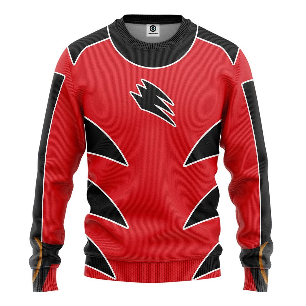  Power Ranger Jungle Fury Red Ranger Tshirt Hoodie Apparel
