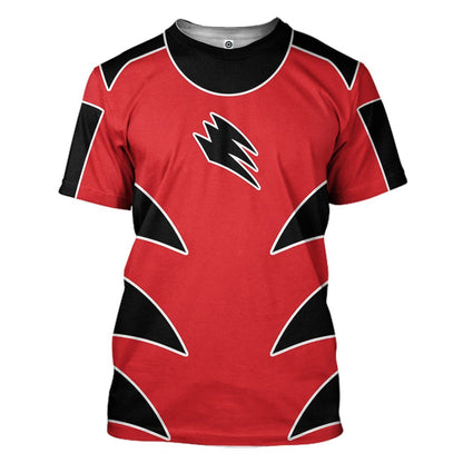  Power Ranger Jungle Fury Red Ranger Tshirt Hoodie Apparel