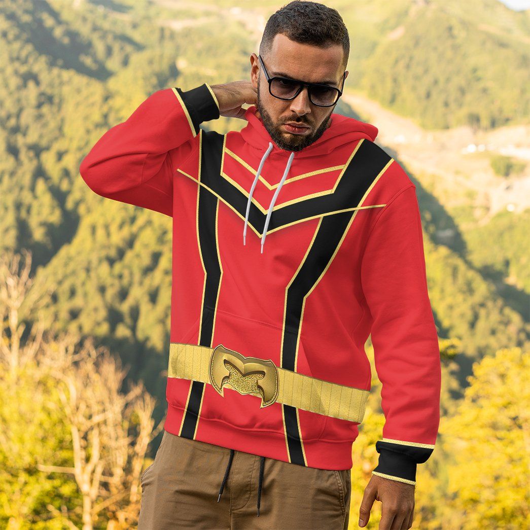  Red Power Rangers Mystic Force Tshirt Hoodie Apparel
