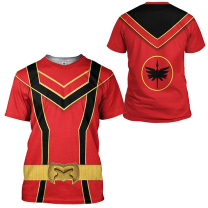  Red Power Rangers Mystic Force Tshirt Hoodie Apparel