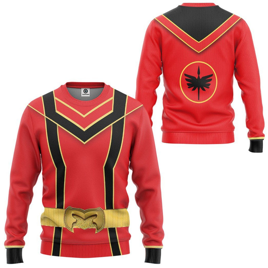  Red Power Rangers Mystic Force Tshirt Hoodie Apparel