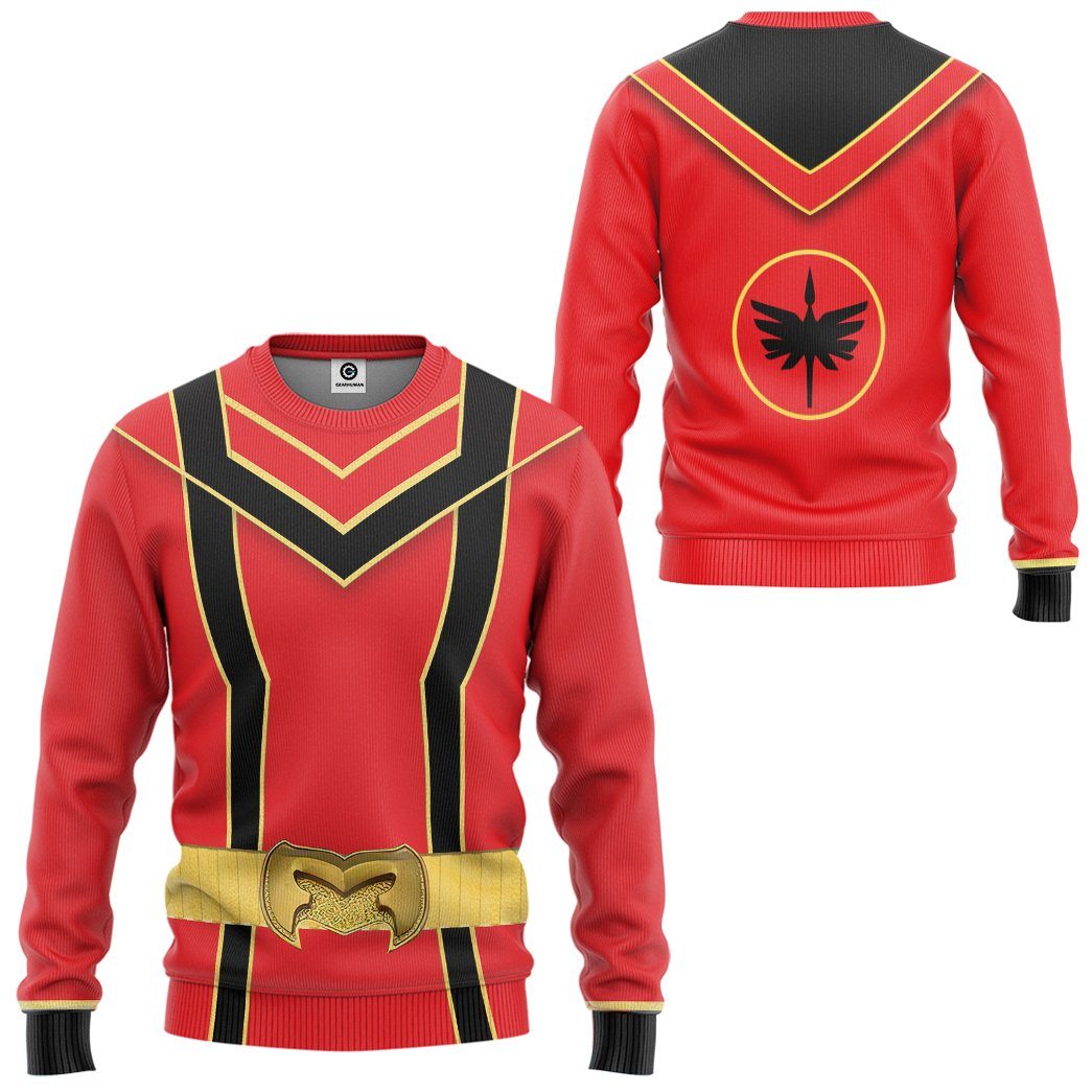  Red Power Rangers Mystic Force Tshirt Hoodie Apparel