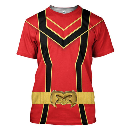  Red Power Rangers Mystic Force Tshirt Hoodie Apparel