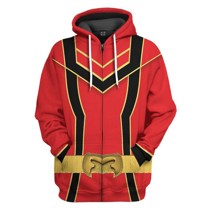  Red Power Rangers Mystic Force Tshirt Hoodie Apparel