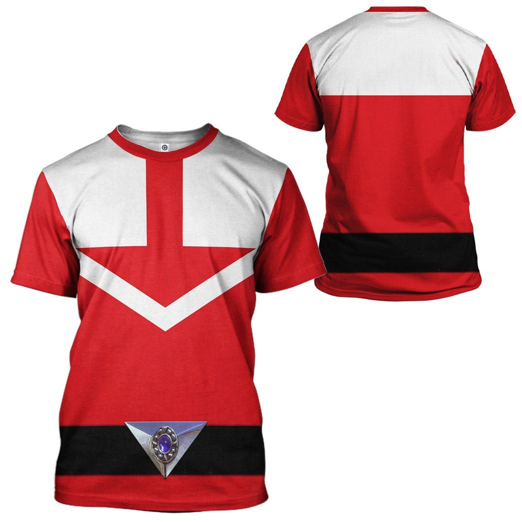  Red Power Rangers Time Force Tshirt Hoodie Apparel