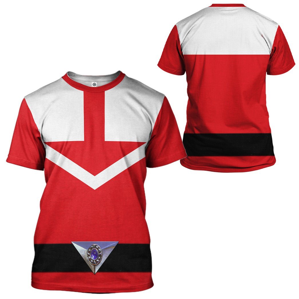  Red Power Rangers Time Force Tshirt Hoodie Apparel