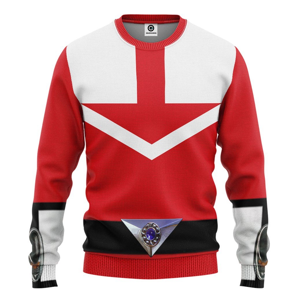  Red Power Rangers Time Force Tshirt Hoodie Apparel